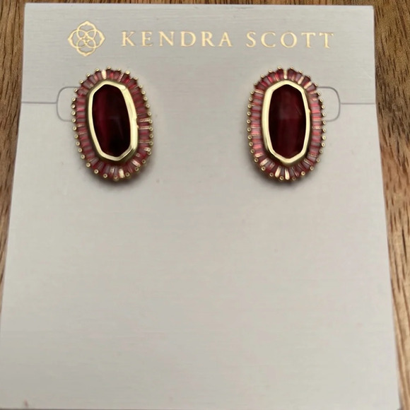 NWT Kendra Scott Baguette Ellie Earrings - Picture 8 of 10